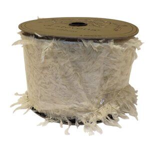 10 Yards Ivory Ostrich Feather Ribbon By D. Stevens Fine Ribbons 88-3805